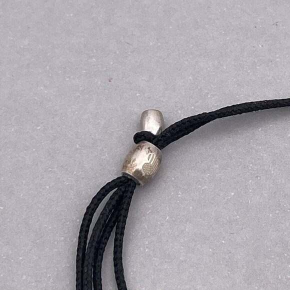 Alex and Ani Dog Pull Charm Black Double Cord Bracelet - Picture 4 of 5